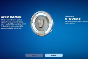 Fortnite just granted 2,000 free V-Bucks to some players, here’s why