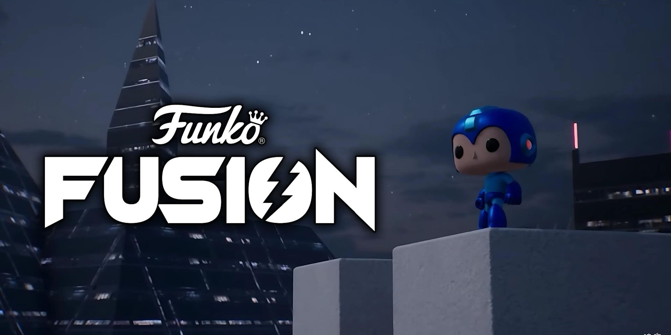 Mega Man and the Funko Fusion logo