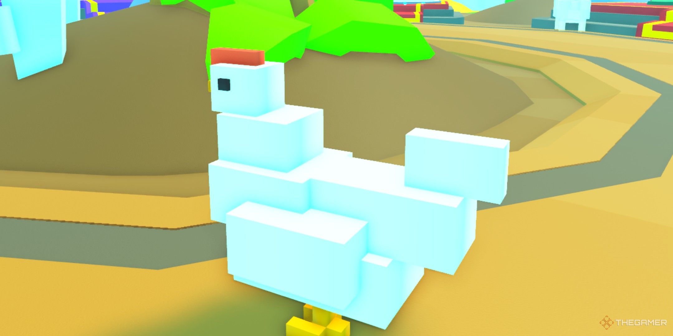 a character in Cross Road Simulator on Roblox