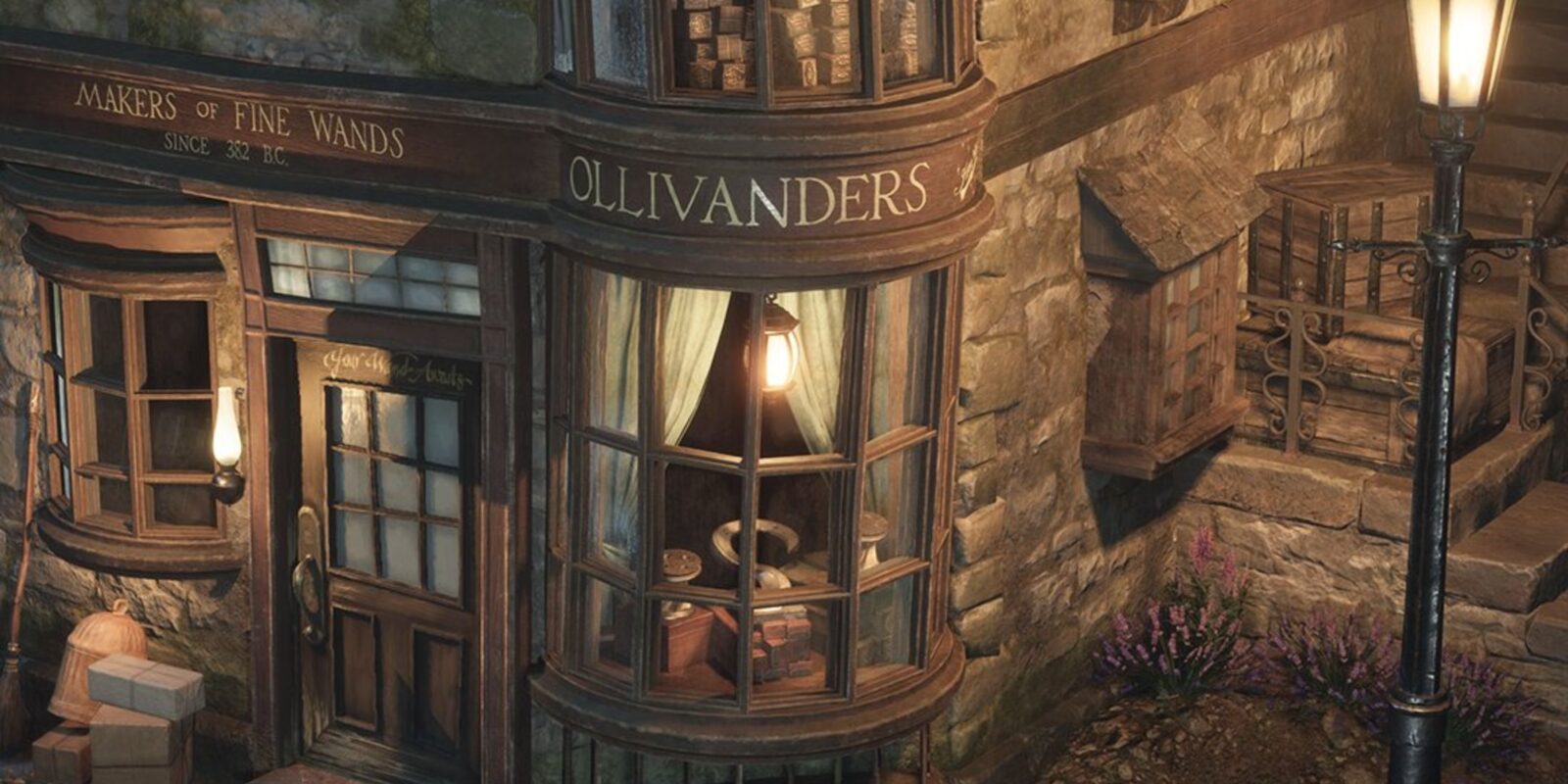 Harry Potter Fan Makes Christmas Village Version of Ollivander's Wand Shop