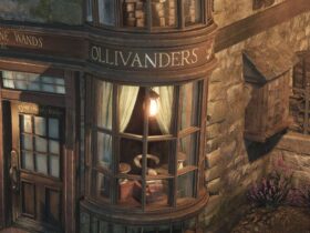 Harry Potter Fan Makes Christmas Village Version of Ollivander's Wand Shop