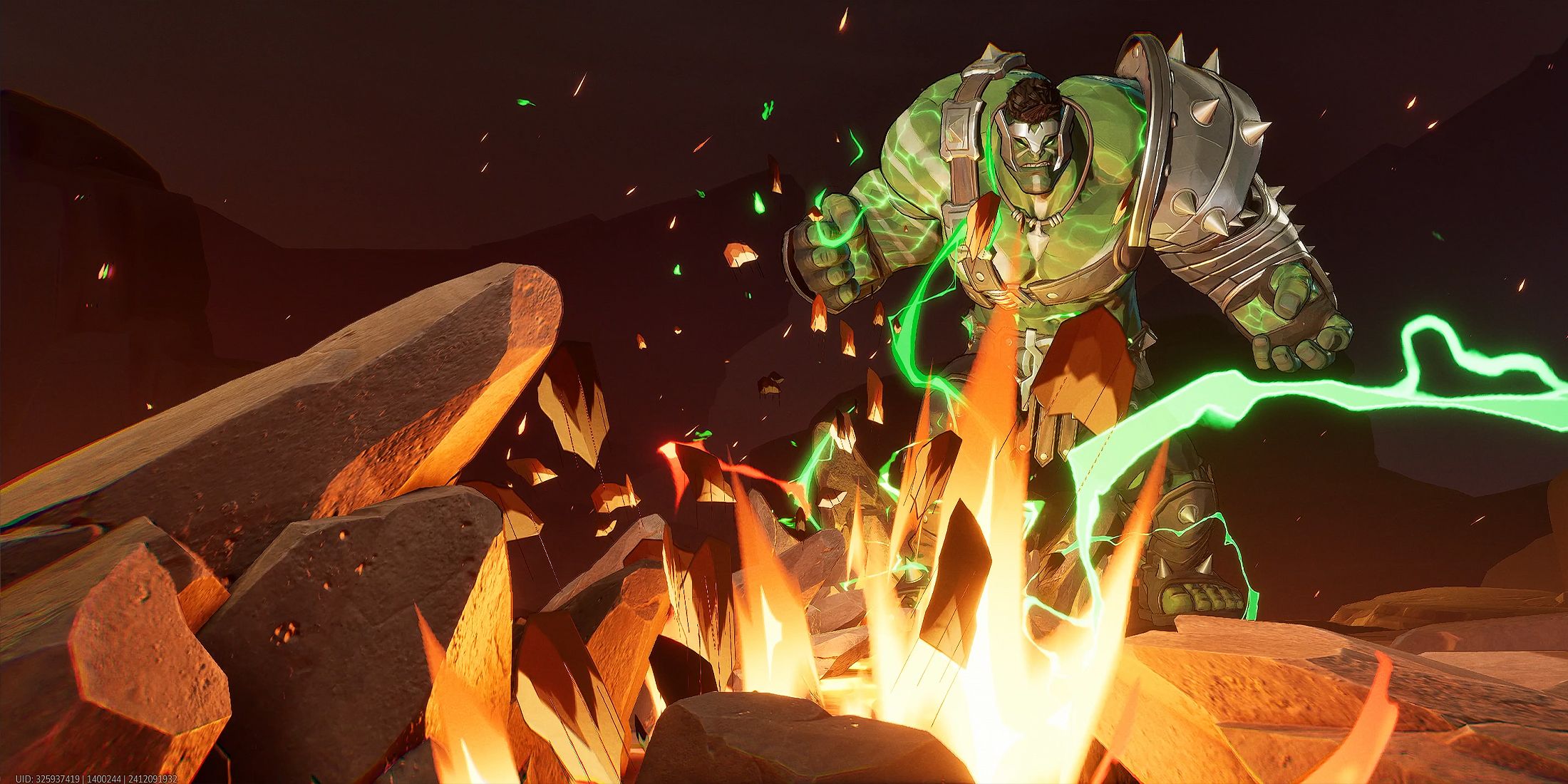 Hulk destroying the ground in Marvel Rivals