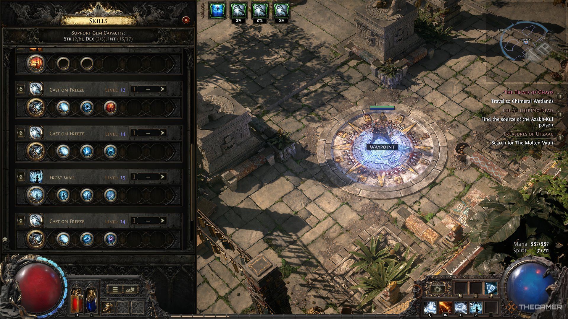 Sorceress Spell showcase Path of Exile 2.