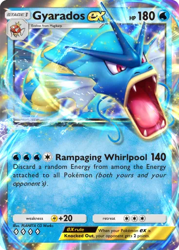 Gyarados ex card in Pokemon TCG Pocket.