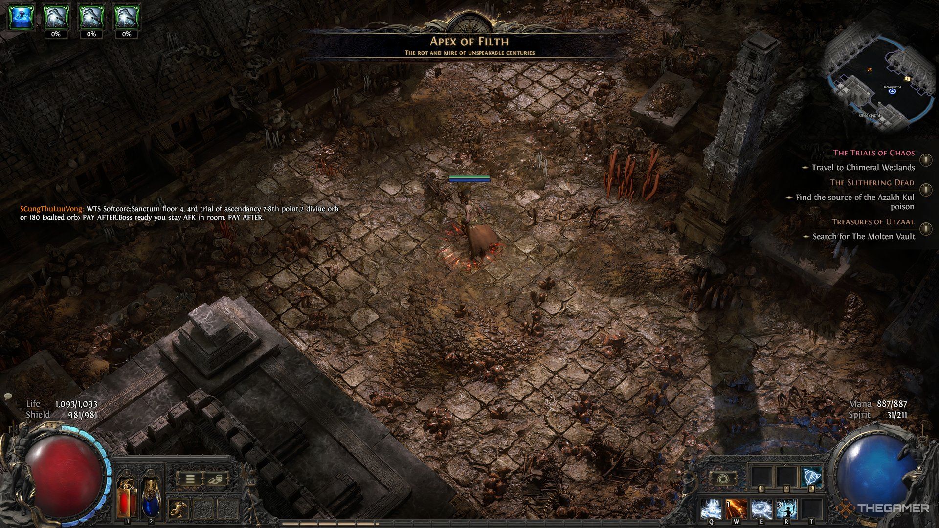 Apex of Filth area in Path of Exile 2.