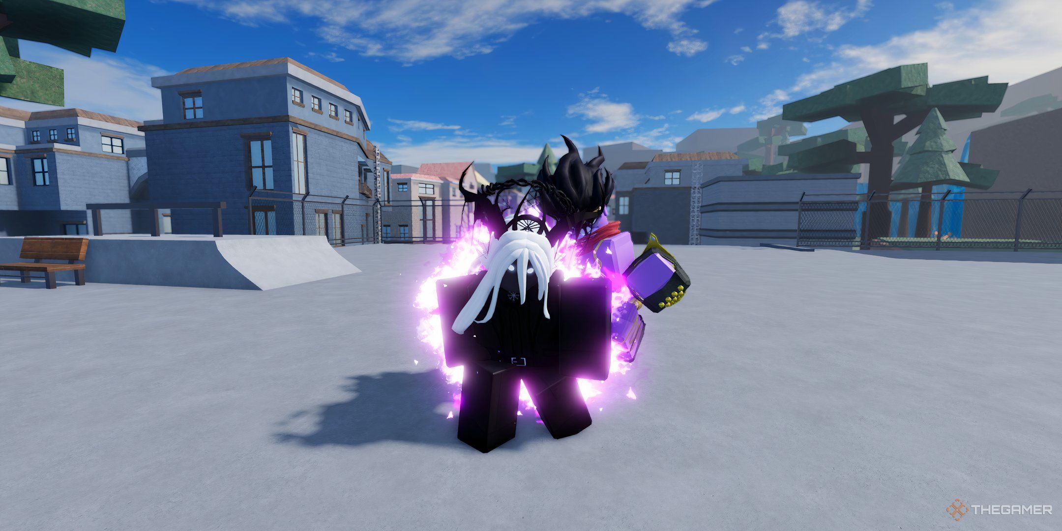 A player with Star Platinum by their side, in Roblox: A Universal Time