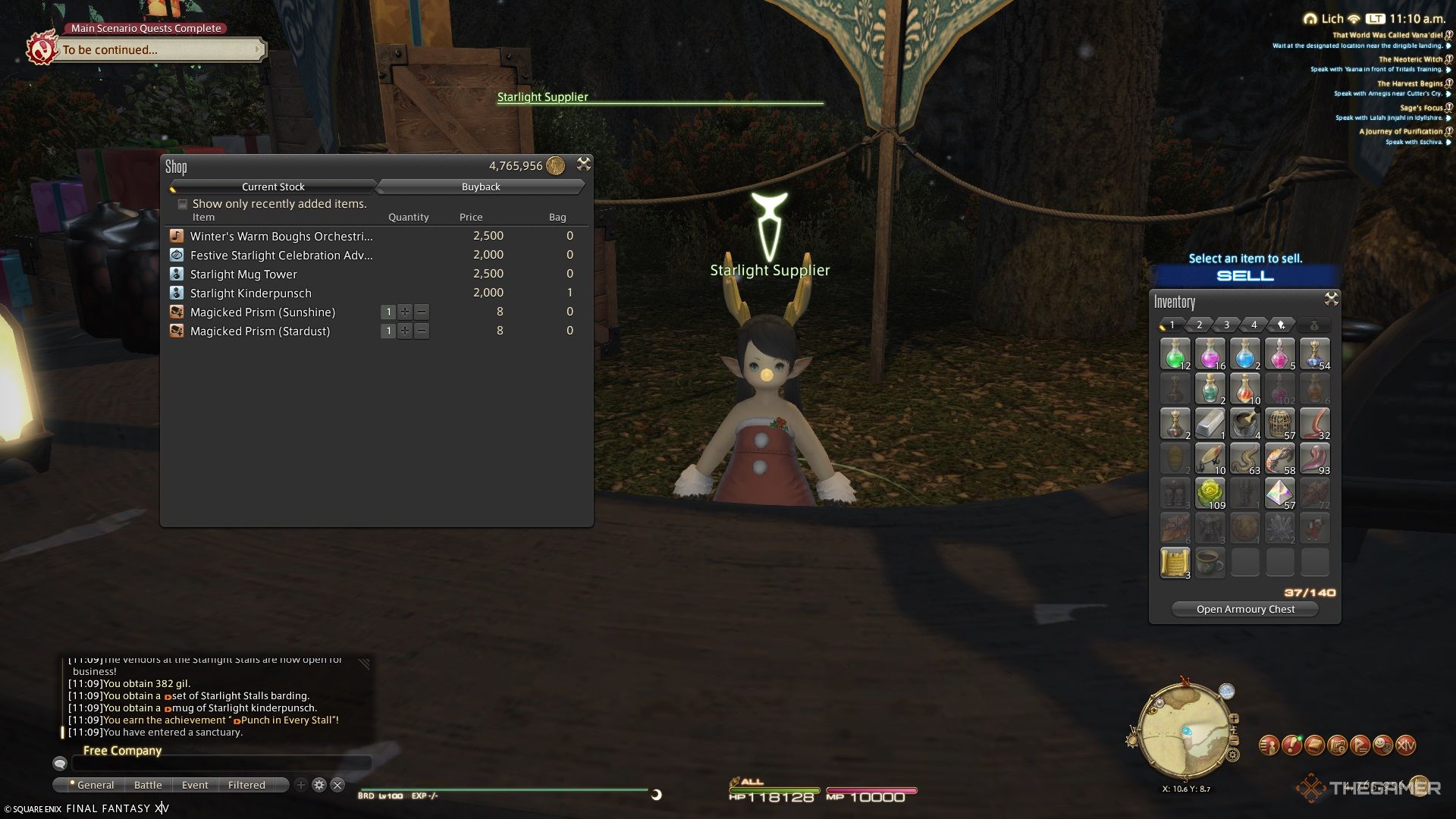 Starlight Supplier and their wares in Final Fantasy 14.