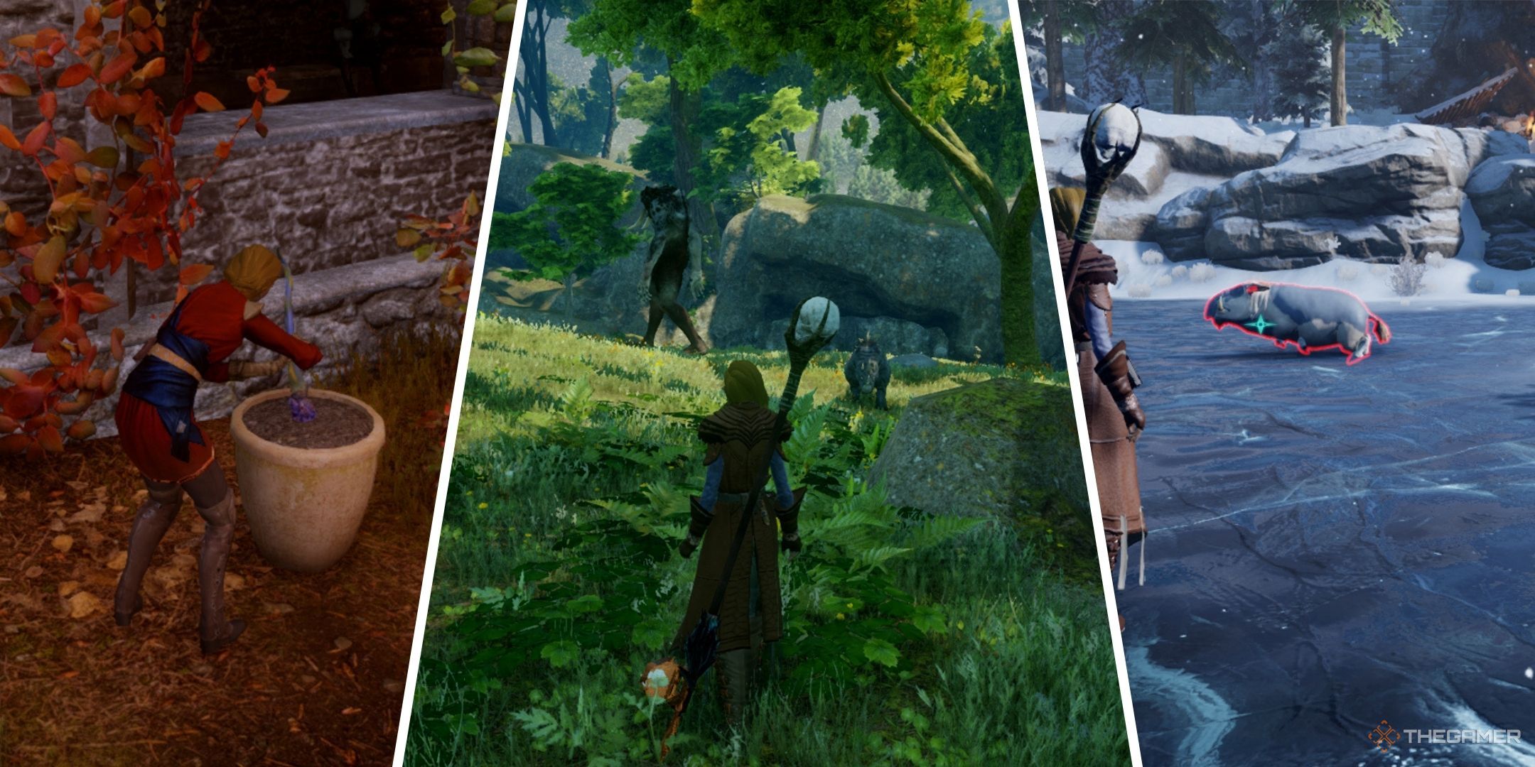 Dragon Age Inquisition Ways To Make Money Featured Image containing screenshots from Dragon Age Inquisition.