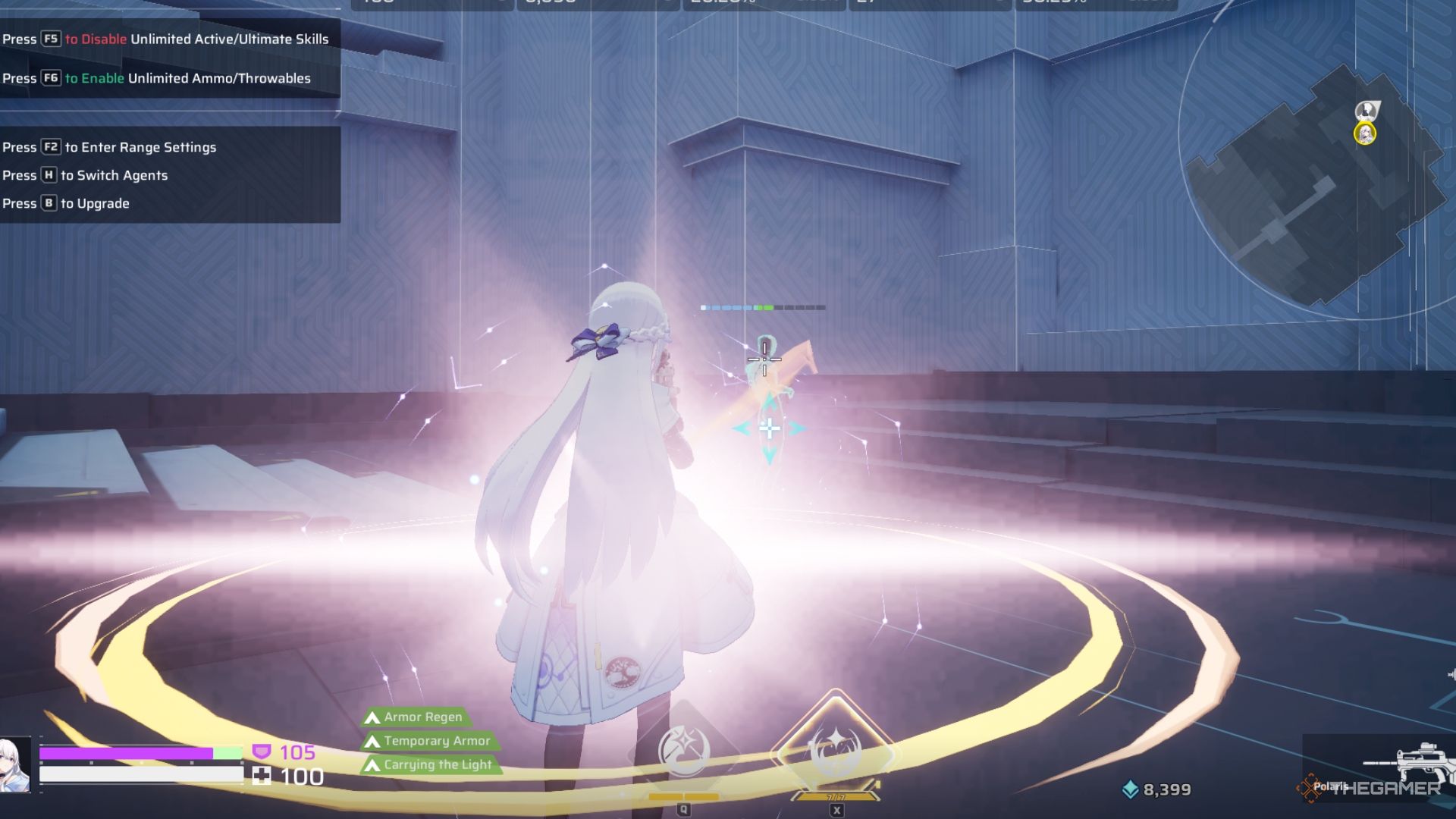 An image of Celestia using her Guardian Star skill.