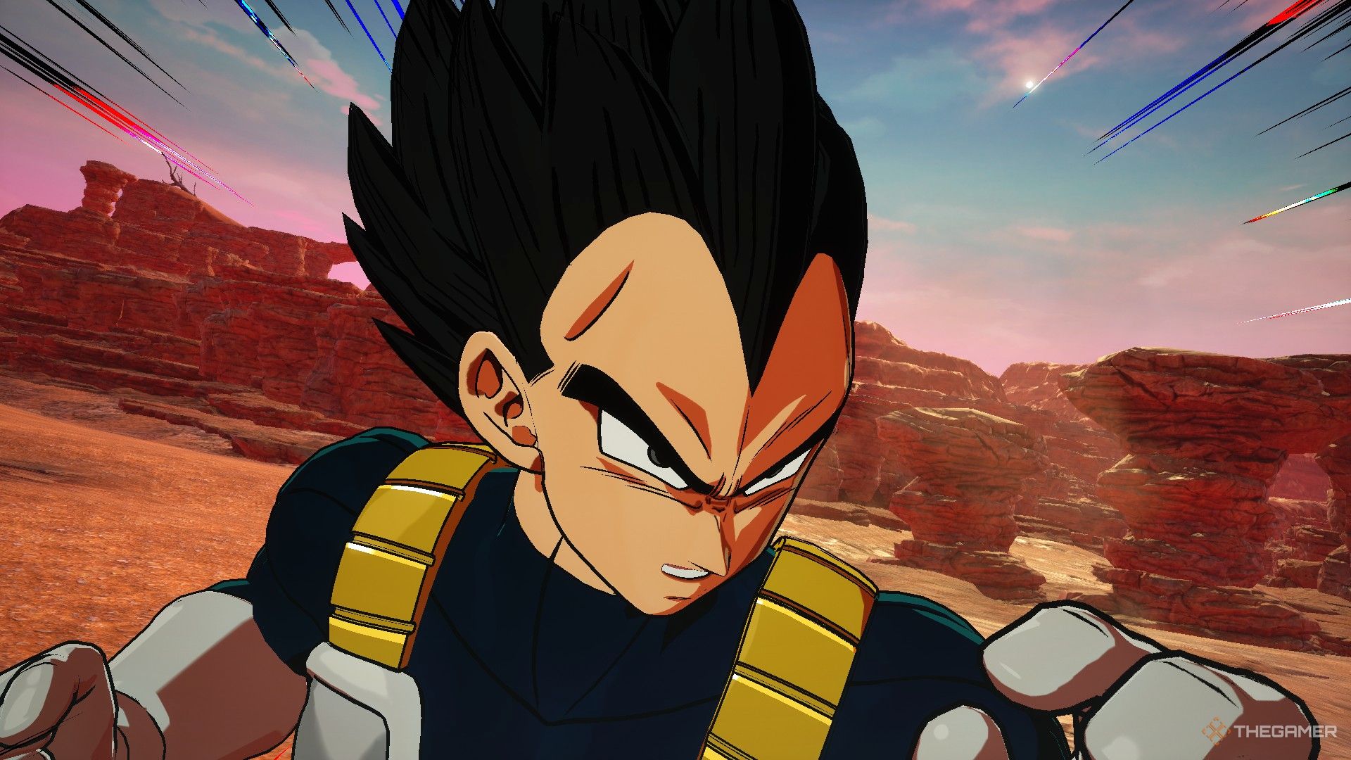 Dragon Ball Sparking Zero image showing Vegeta from Super.