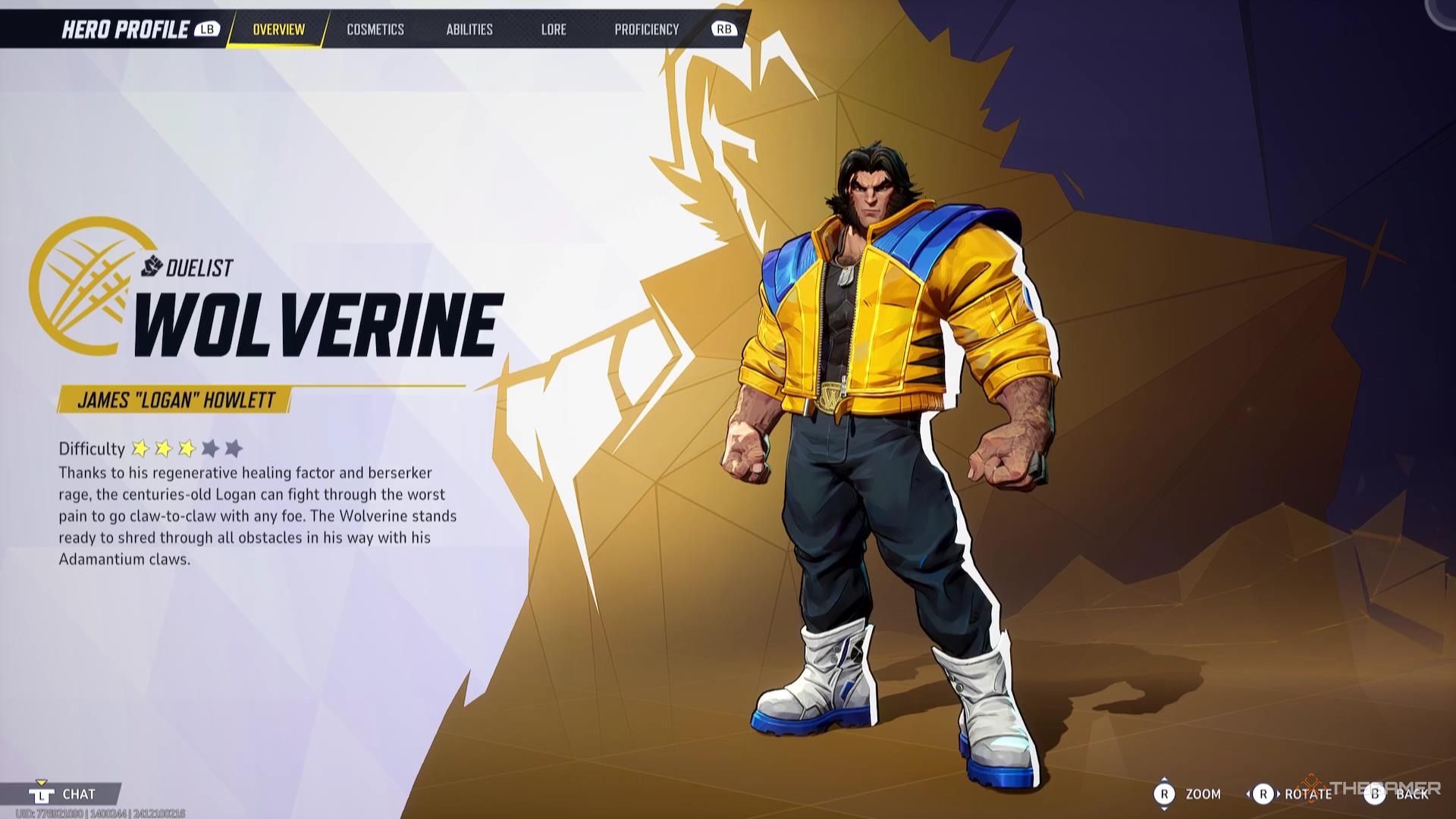 The Wolverine overview in Marvel Rivals.