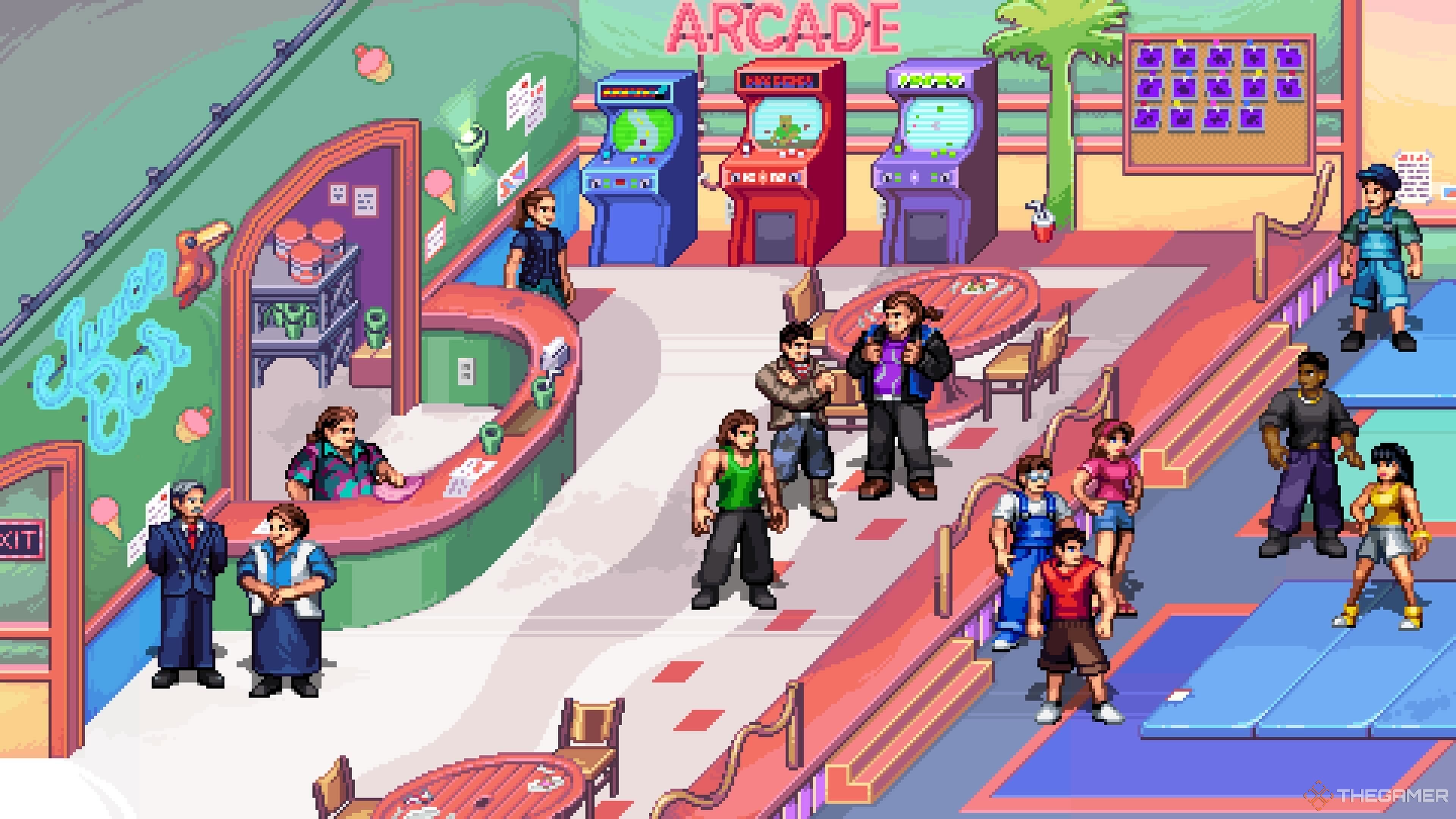 Every rescuable person in Power Rangers: Rita's Rewind's Juice Bar.