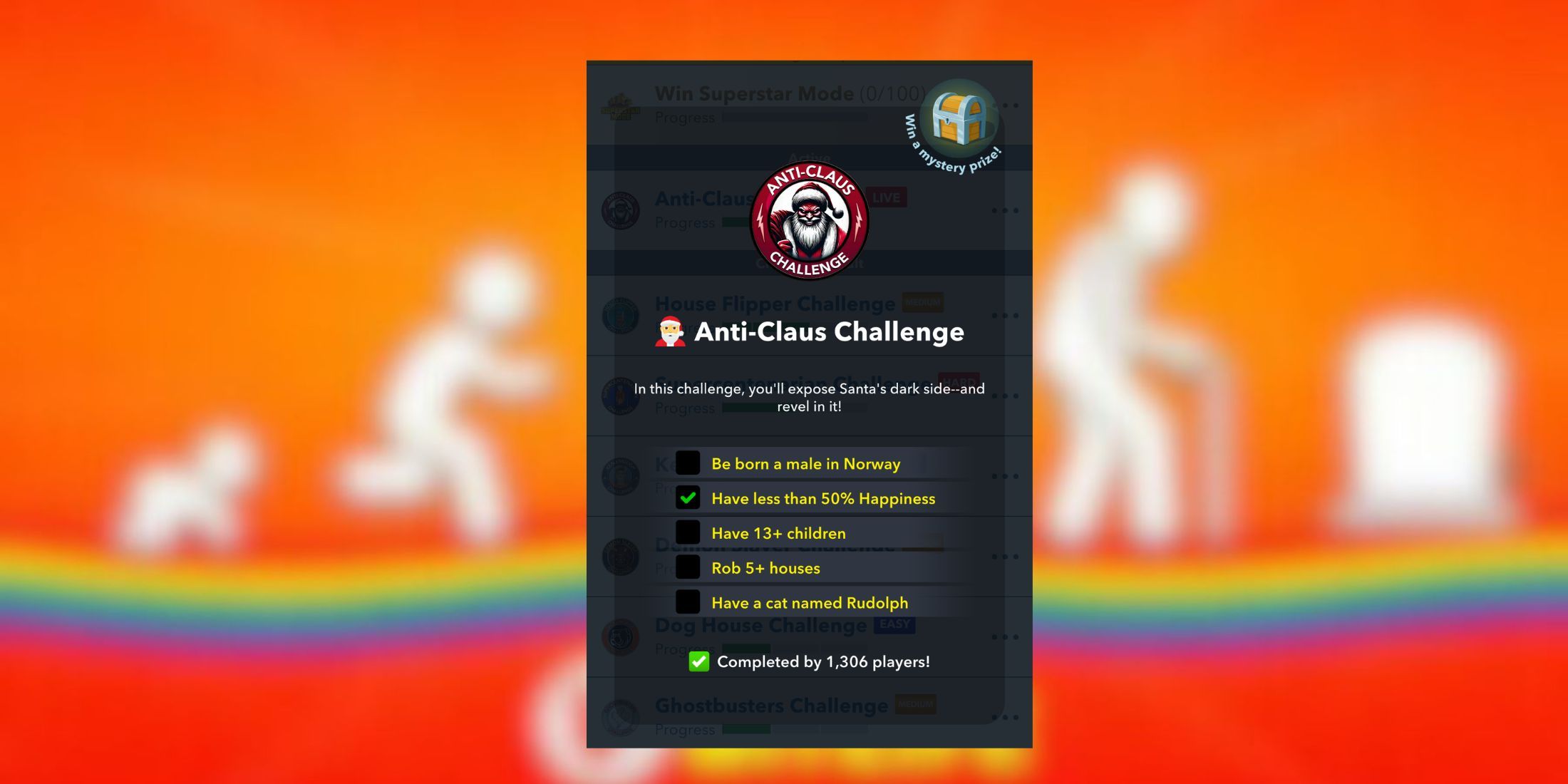 anti claus challenge bitlife