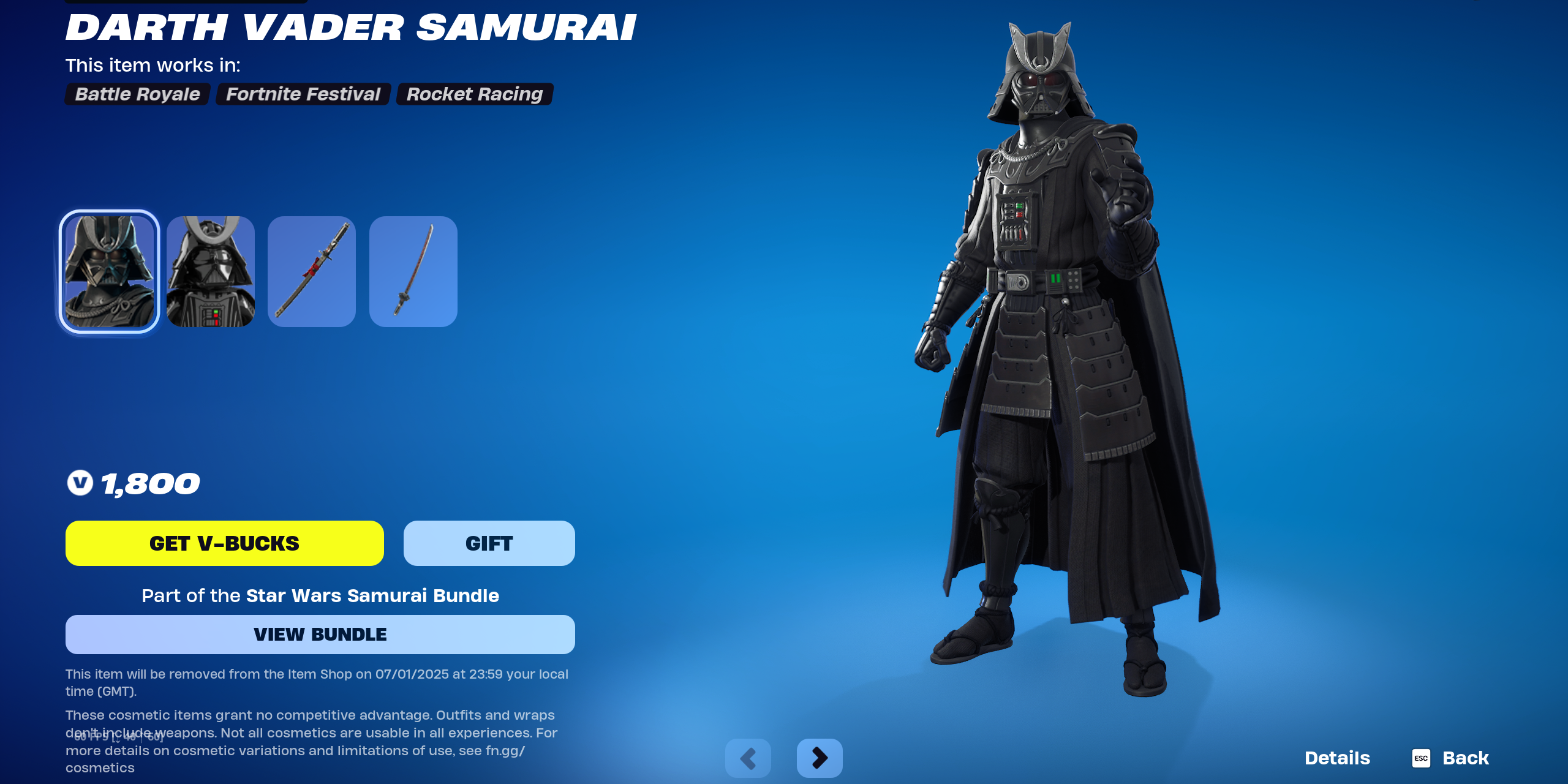 darth vader samurai