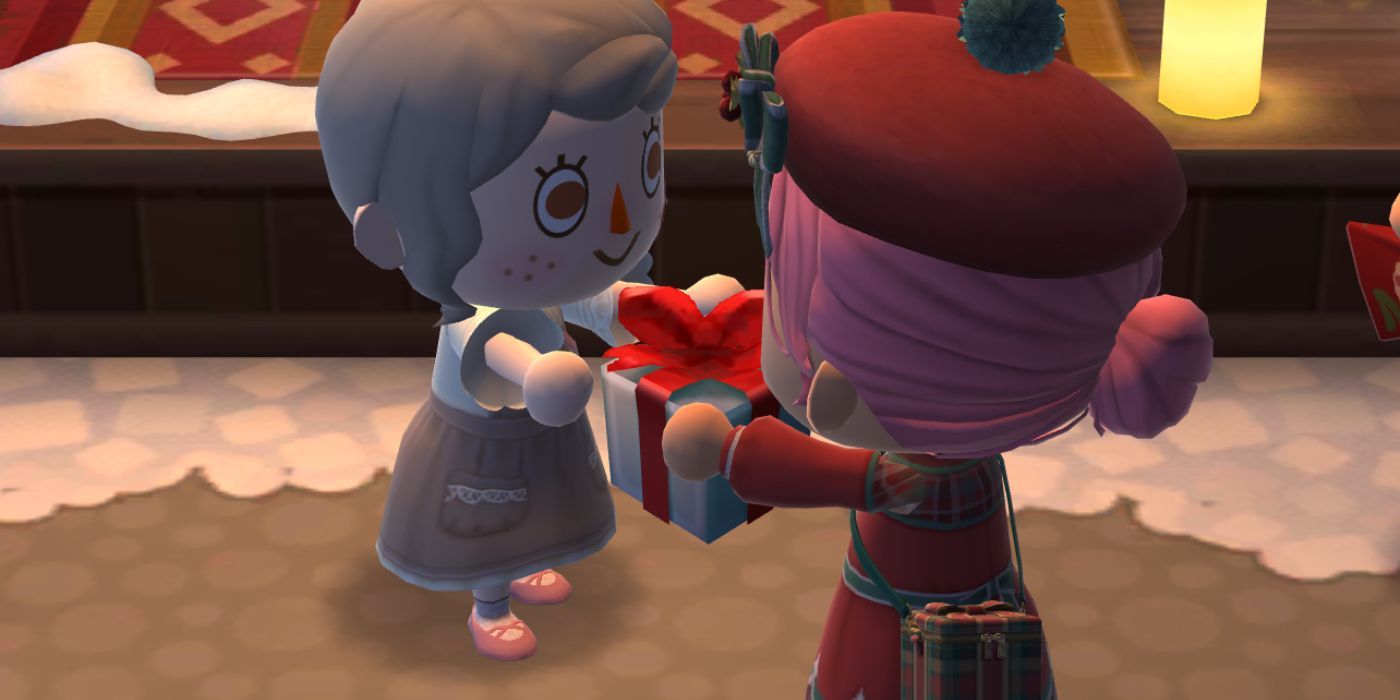 animal crossing pocket camp complete receiving gift from villagers