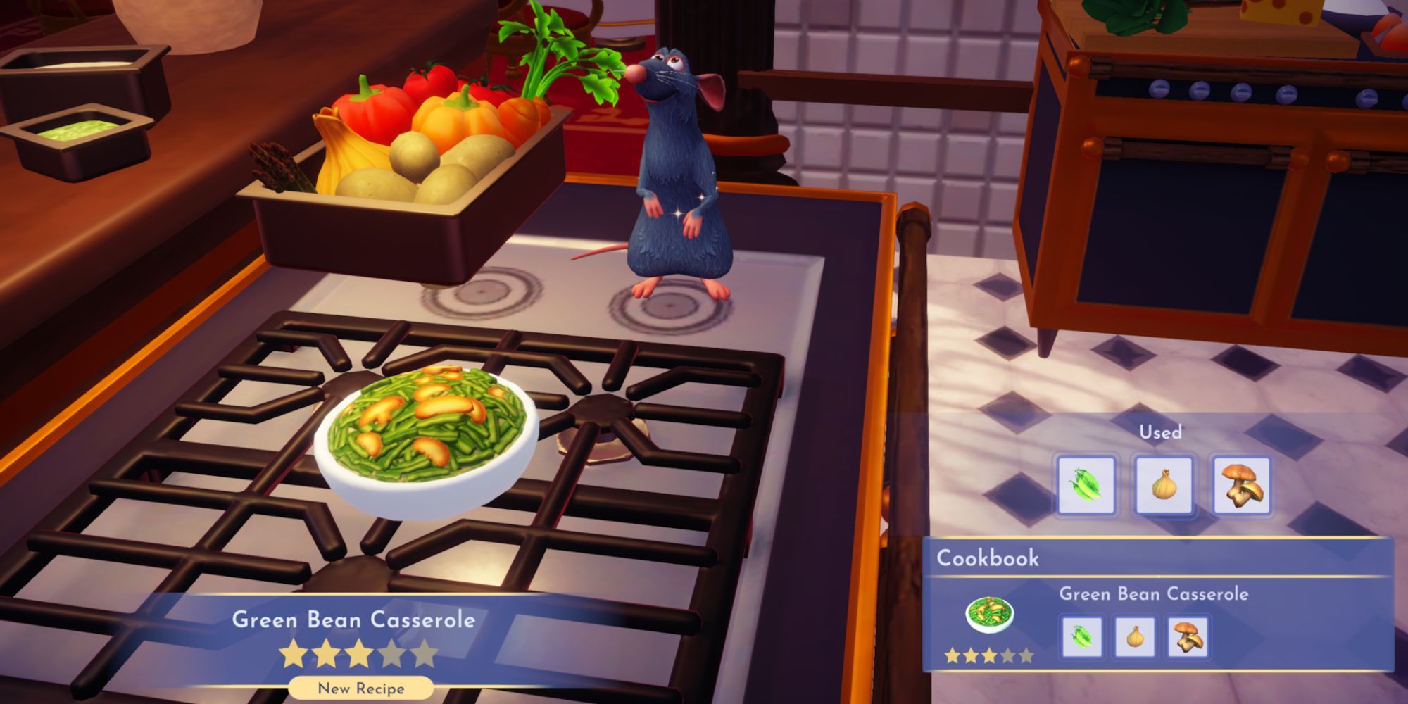 Green Bean Casserole recipe in Disney Dreamlight Valley