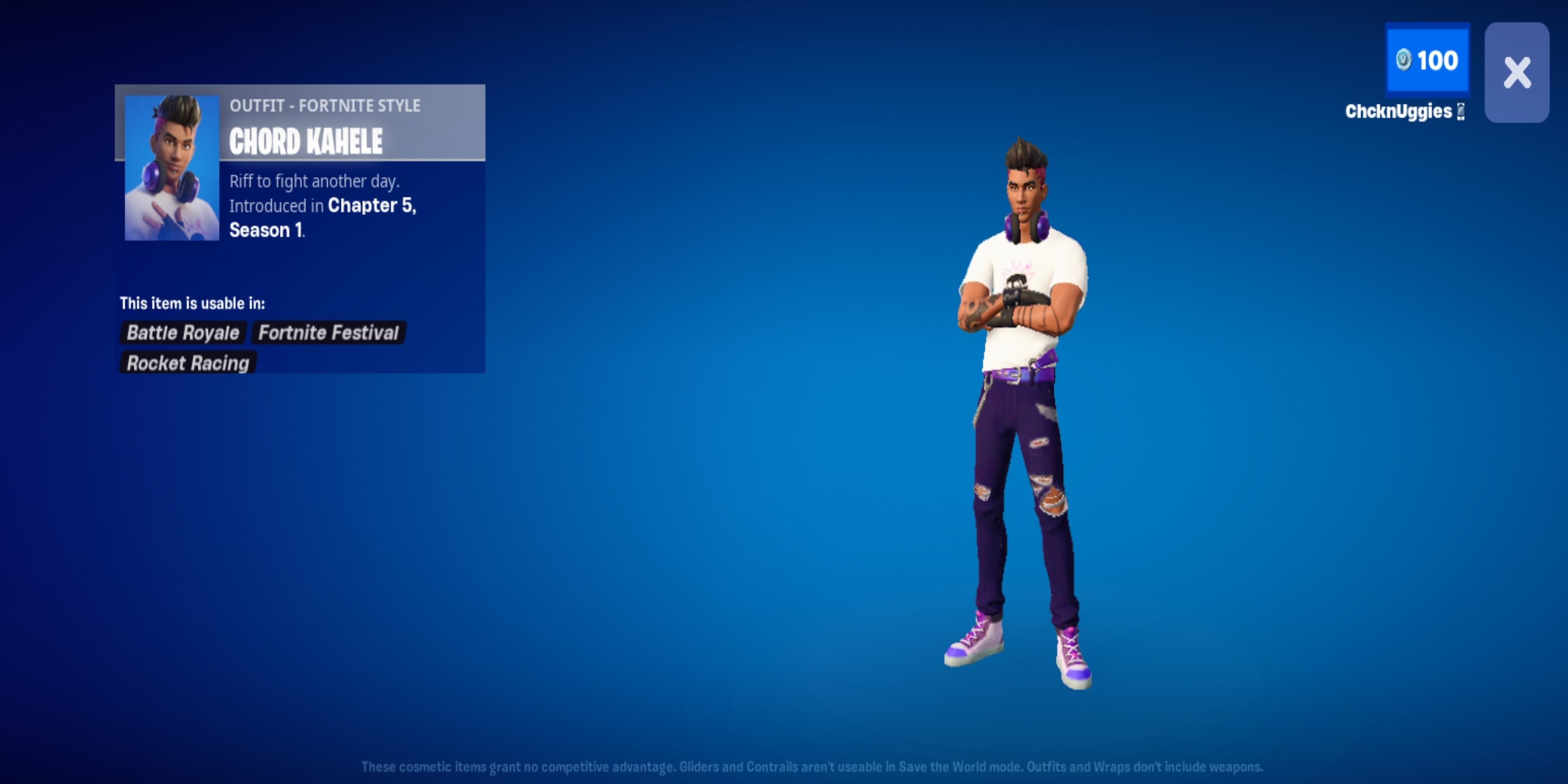 fortnite chord kahele skin