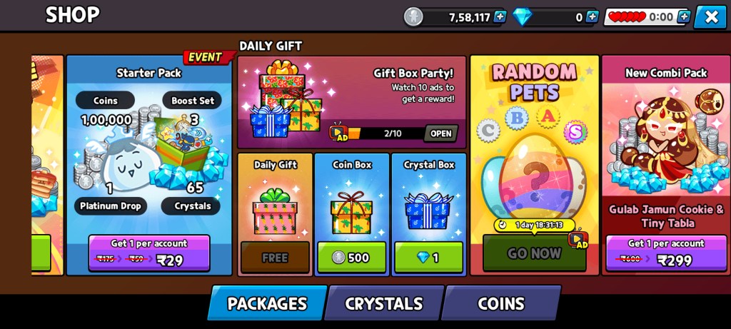 CookieRun India Daily Gifts