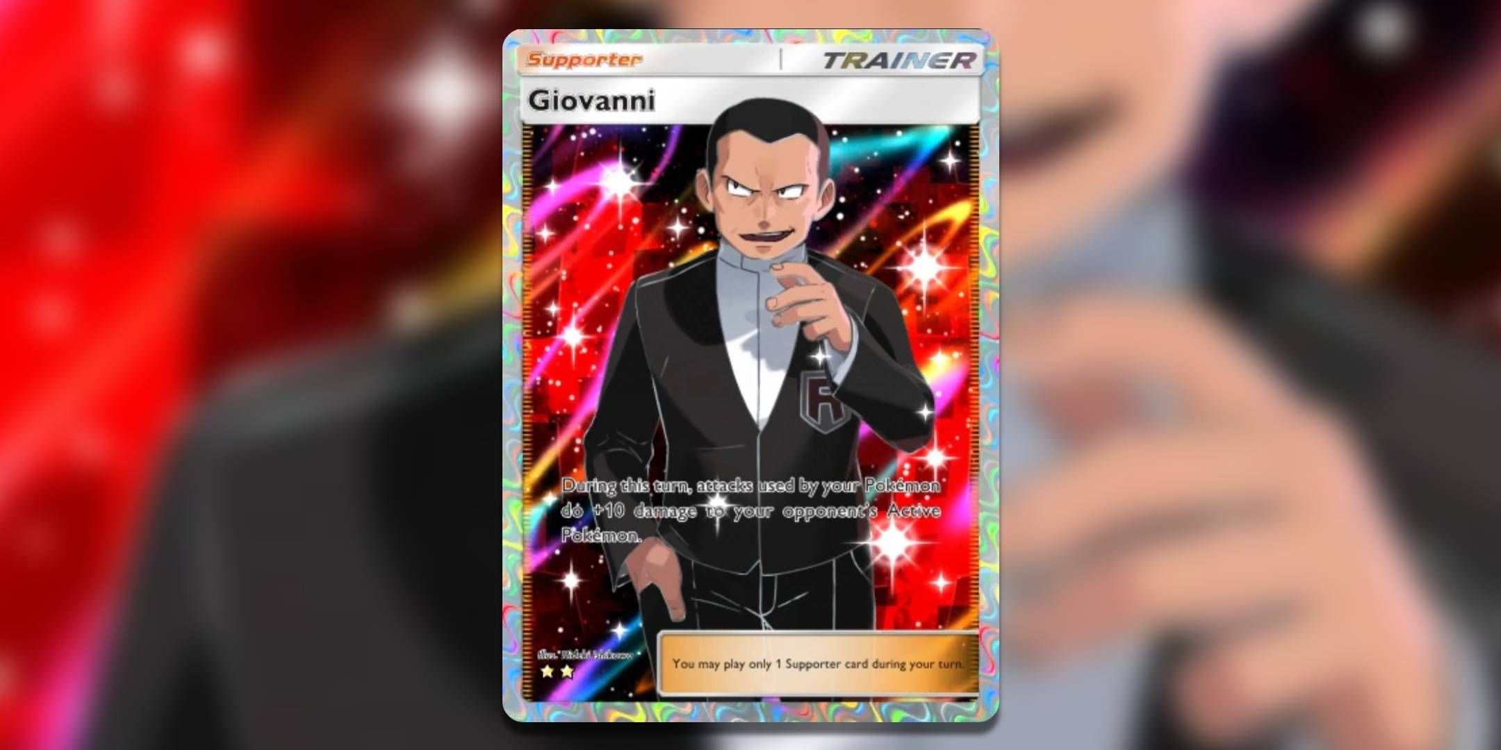 The Pokemon TCG Pocket card Giovanni by Hideki Ishikawa.