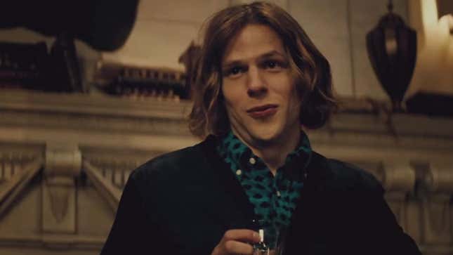 Jesse Eisenberg engaging in a conversation