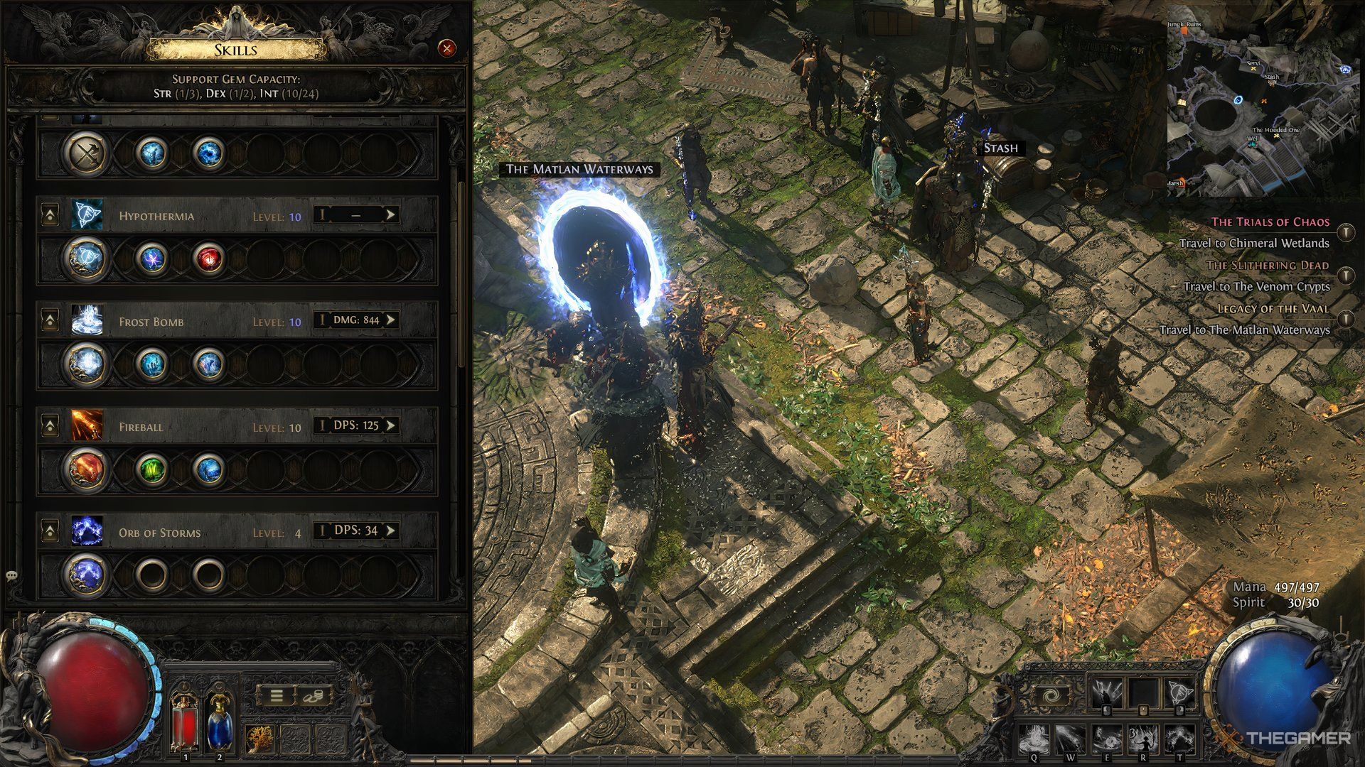 Blood Mage skill showcase in Path of Exile 2.