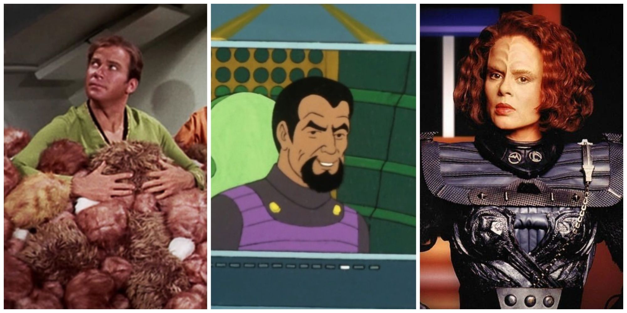 Images from several Klingon episodes of Star Trek.