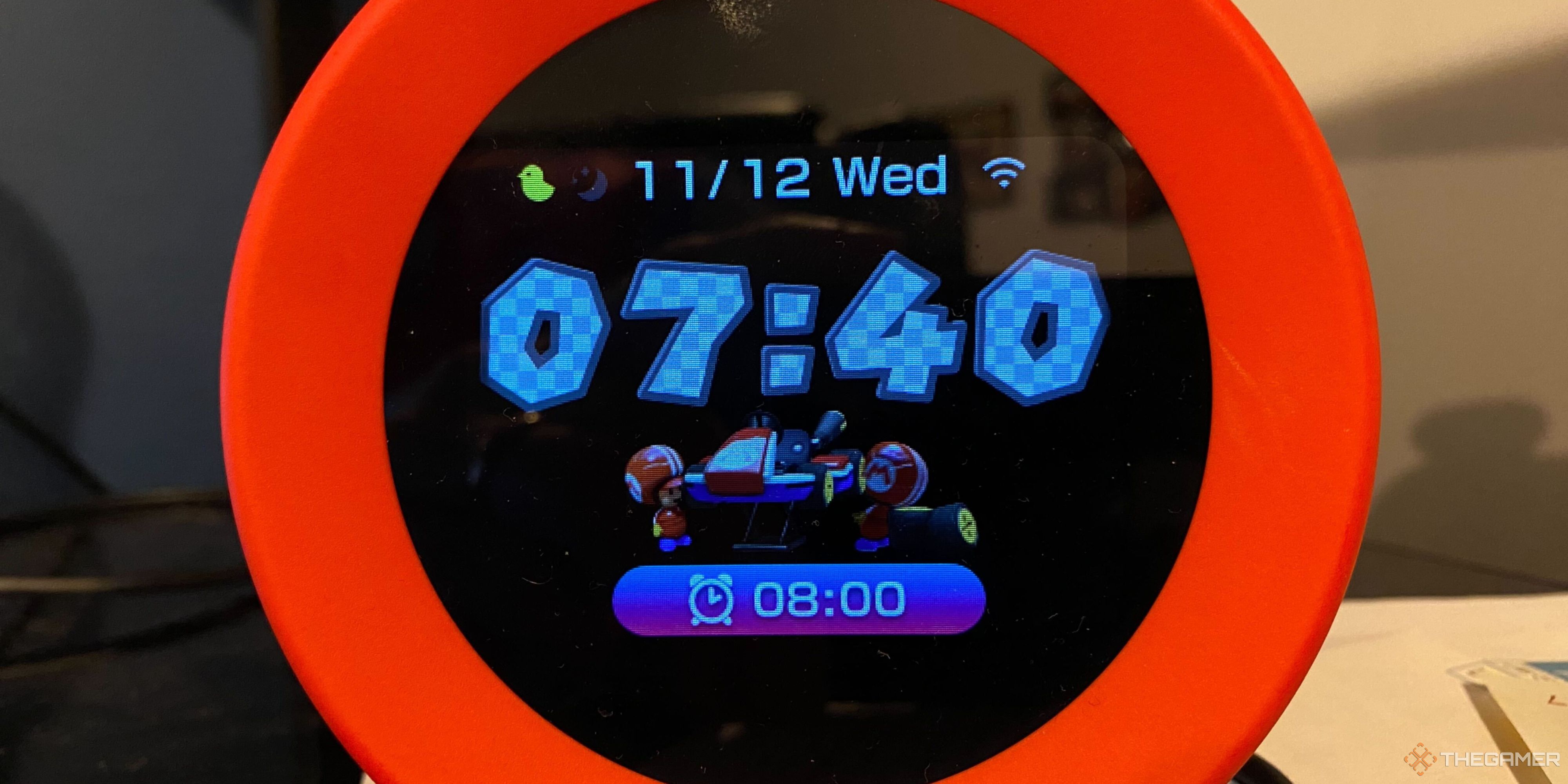 mario kart theme on the nintendo alarmo.