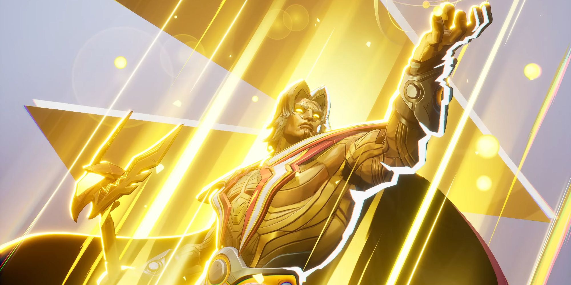 Adam Warlock using his cosmic magic in Marvel Rivals