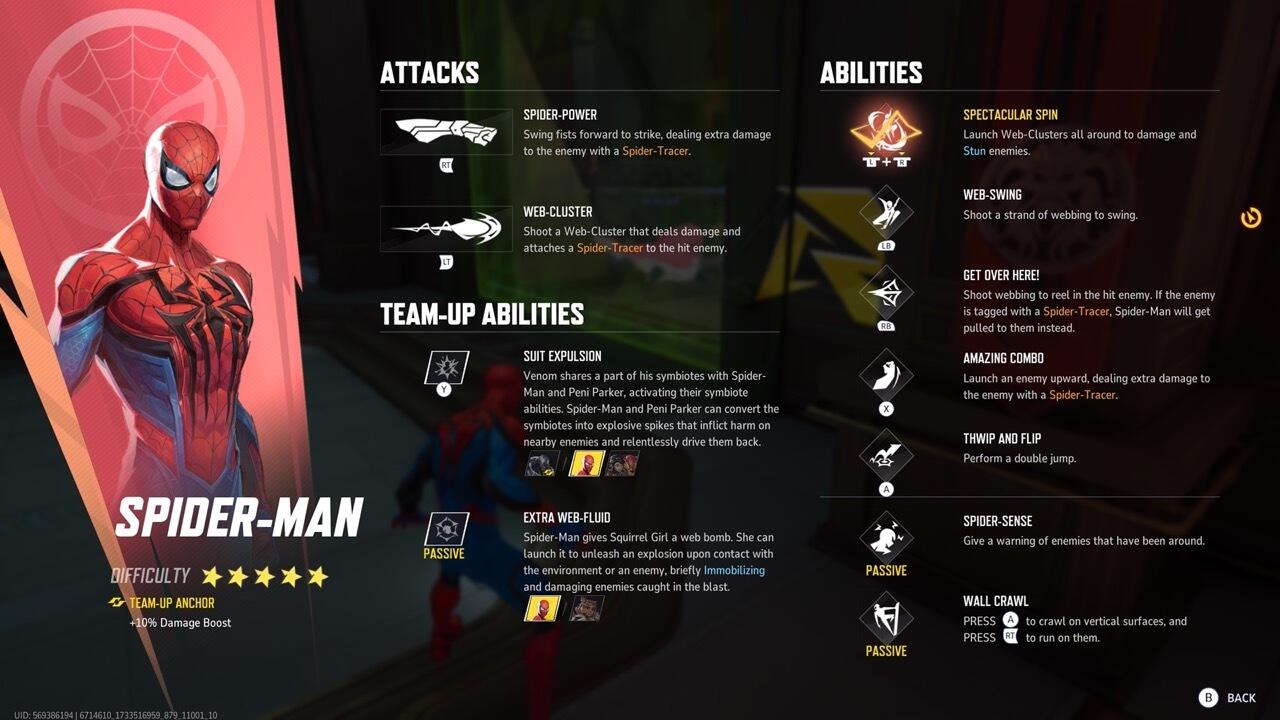 Spider-Man abilities and team-ups