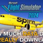 Microsoft Flight Simulator 2024 - How Much Data Does it Really Download from the Cloud?