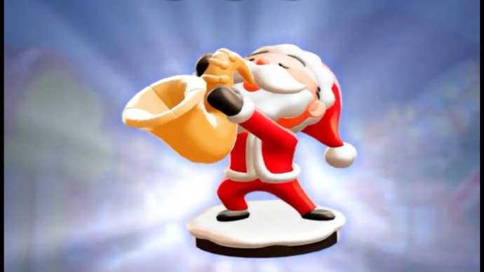 The Saxy Santa token in Monopoly Go.