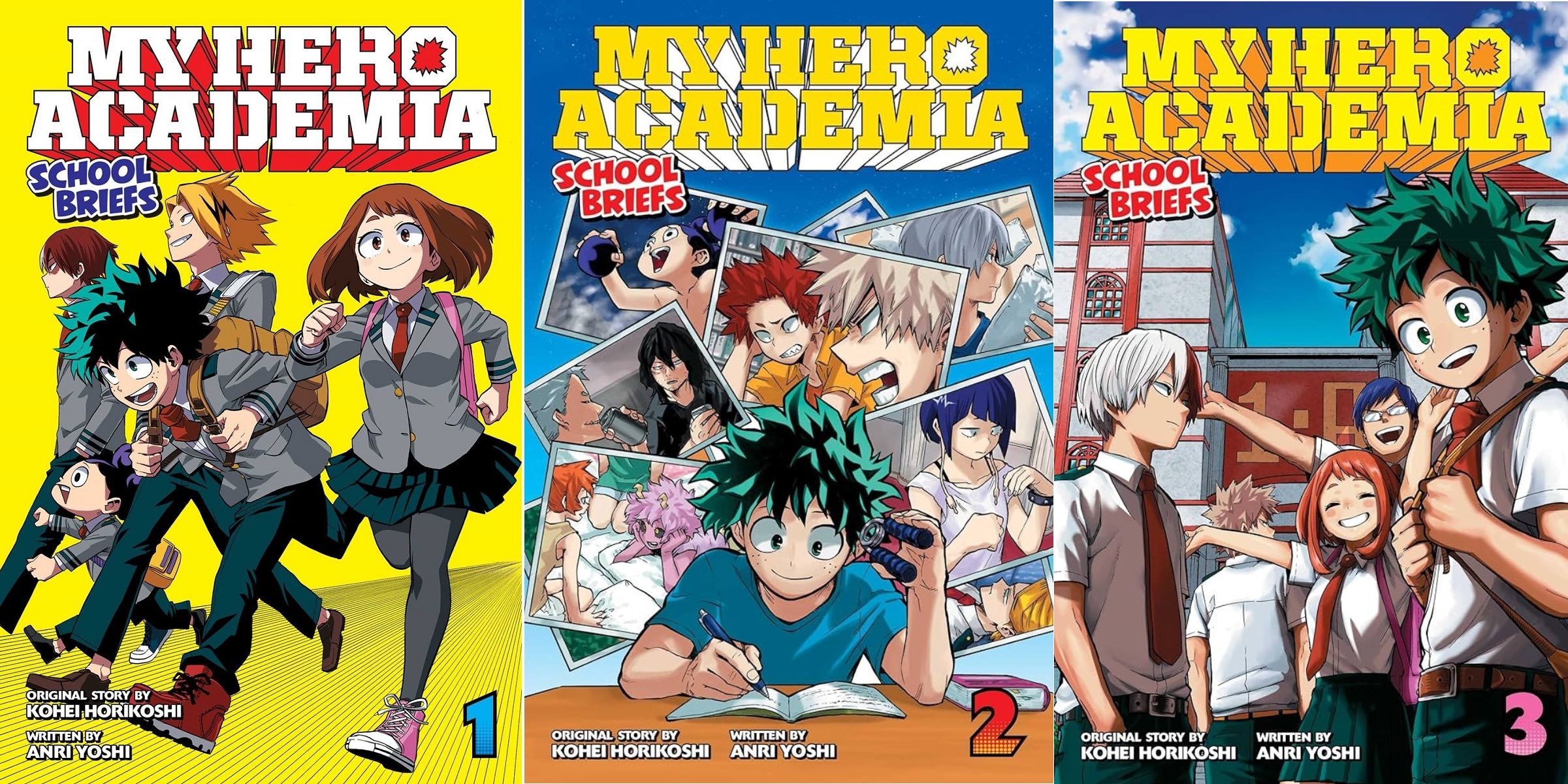 My Hero Academia School Briefs Cover 1-3