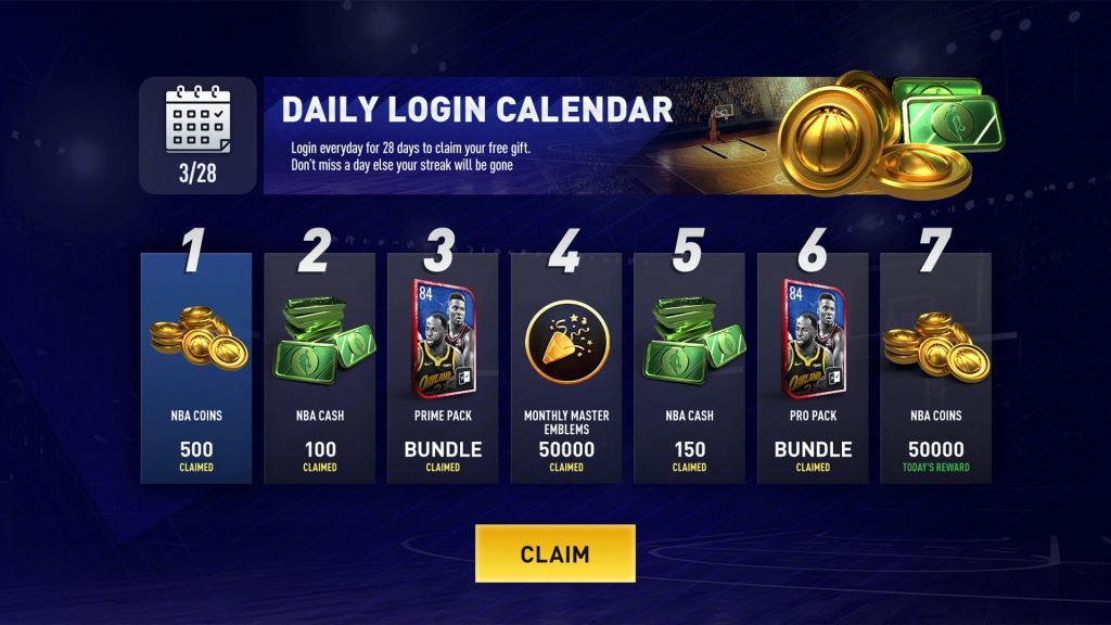 NBA-Live-Mobile-Daily-Login-Rewards