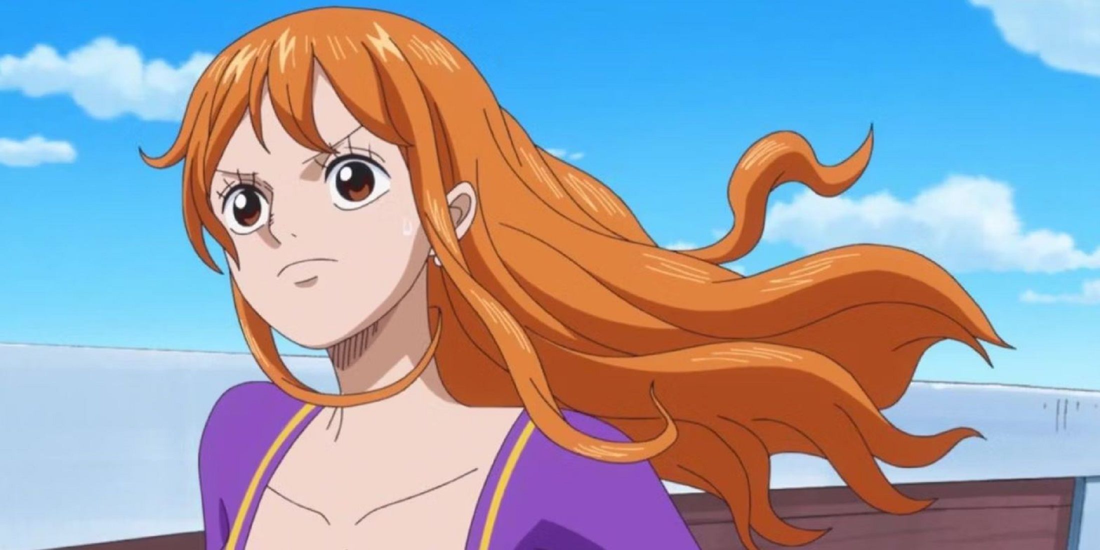 Nami from One Piece anime, with her ginger hair 1127