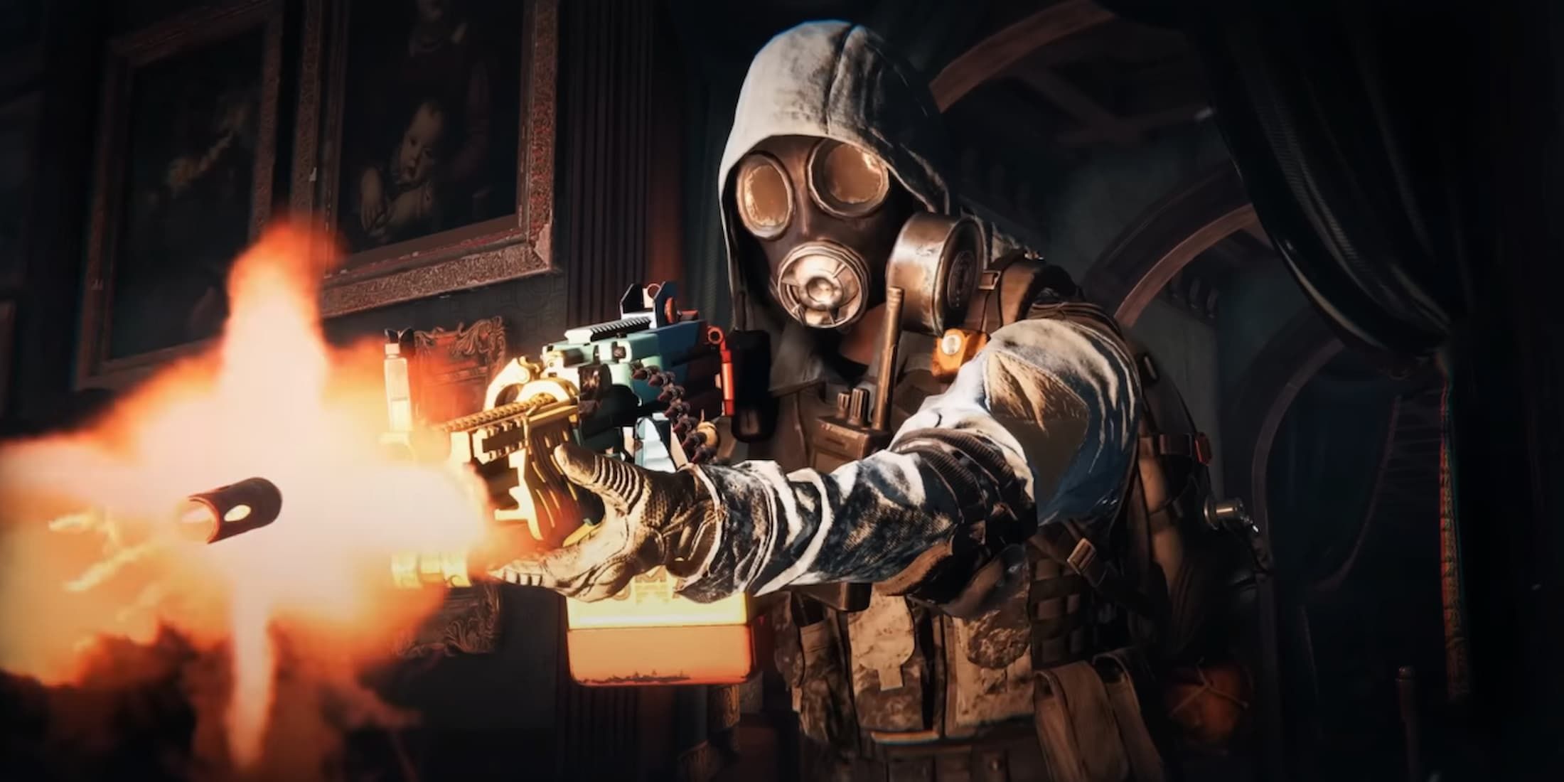 The MG4 Conflicting Memories machine gun in Once Human's Way of Winter trailer