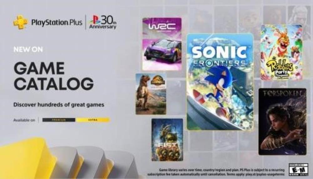 PS Plus Game Catalog for December: Sonic Frontiers, Forspoken, Rabbids, WRC Generations and more