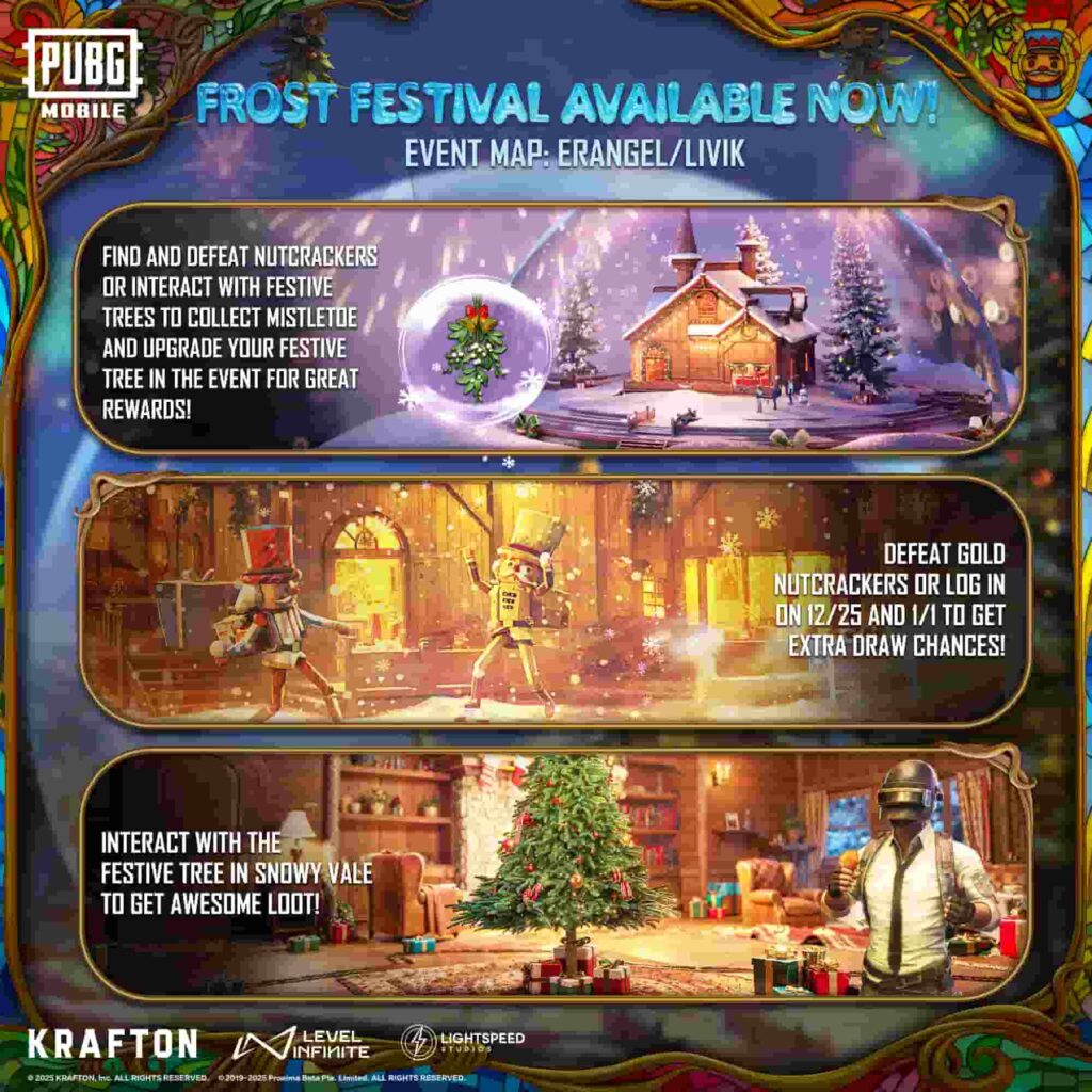 PUBG Mobile Frost Festival event 