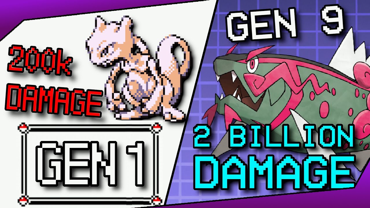 The Most Damage Possible in Every Generation of Pokemon - YouTube