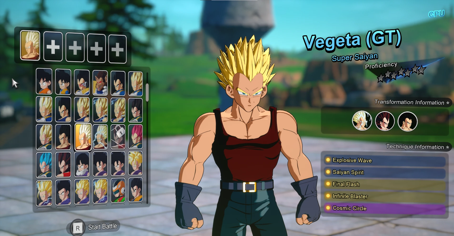 A mod that adds Super Saiyan GT Vegeta in Dragon Ball: Sparking Zero.