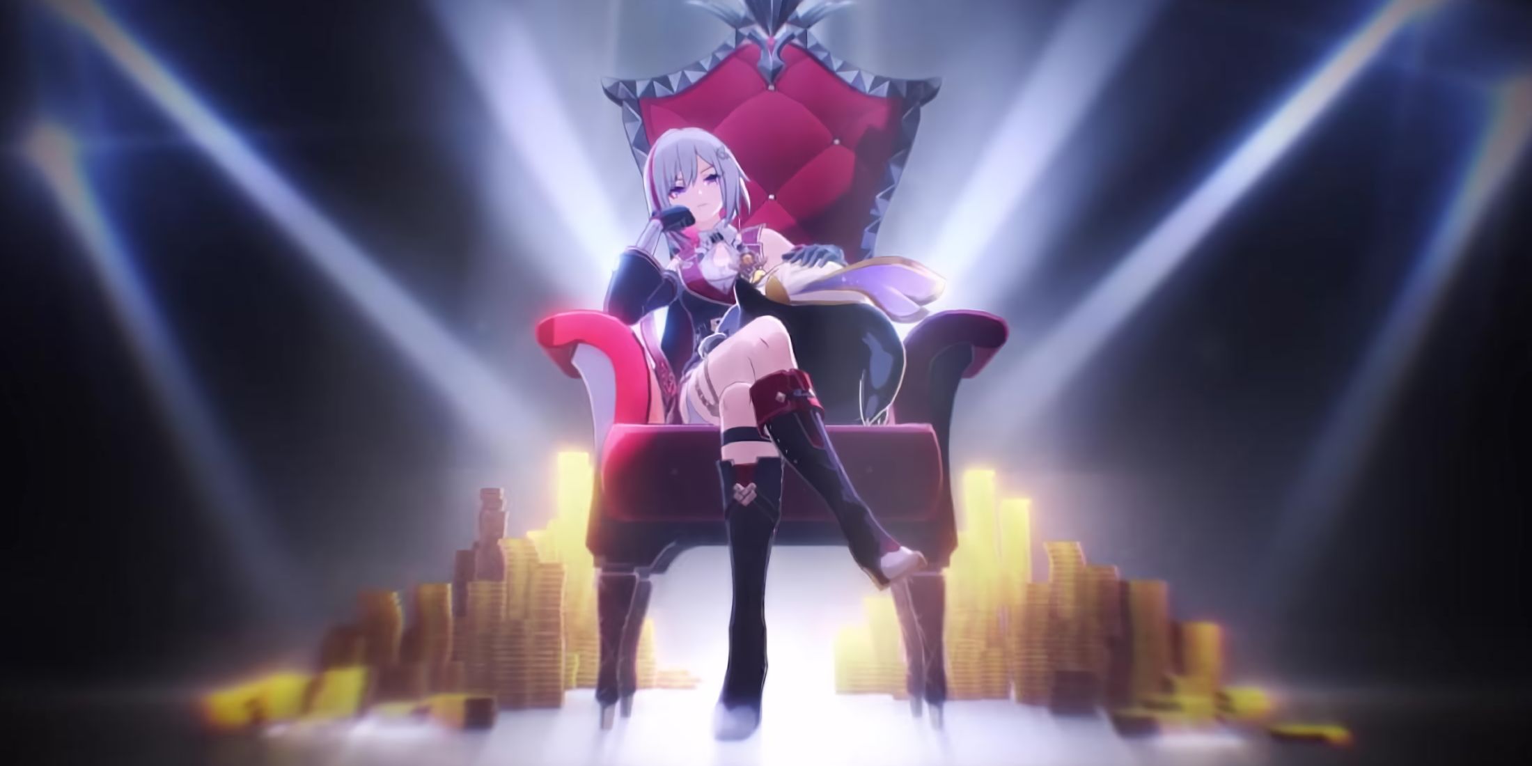 A screenshot from Honkai: Star Rail showing Topaz from her teaser trailer.