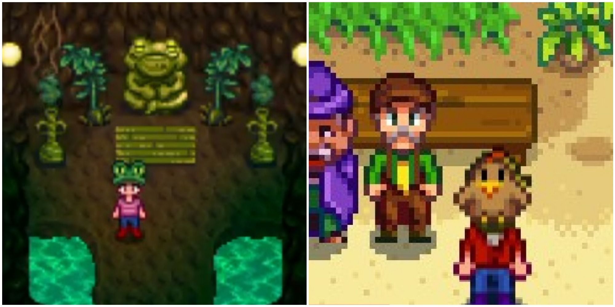 frog hat and chicken hat stardew valley