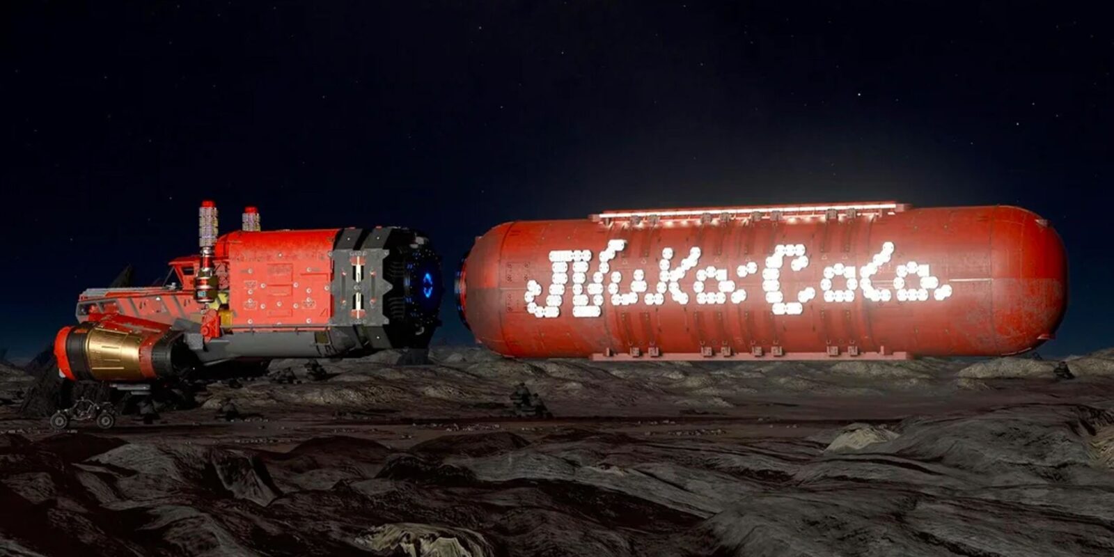 Starfield Fan Creates Fallout-Themed Nuka-Cola Spaceship