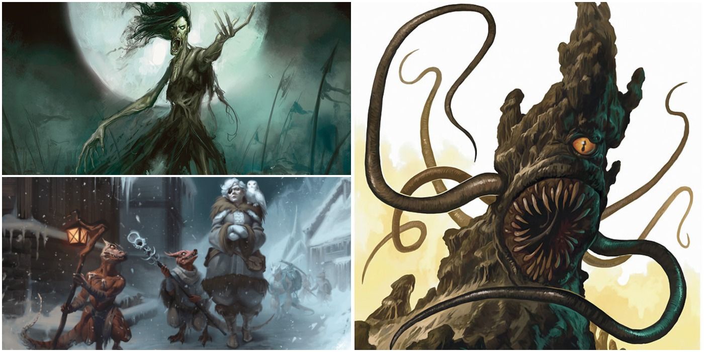 A Split Image Of Low-Level D&D Monsters