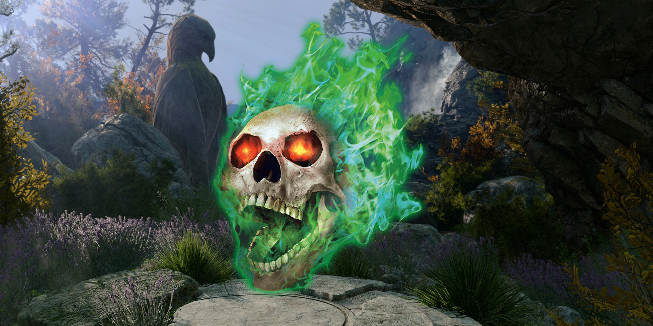 flame skull