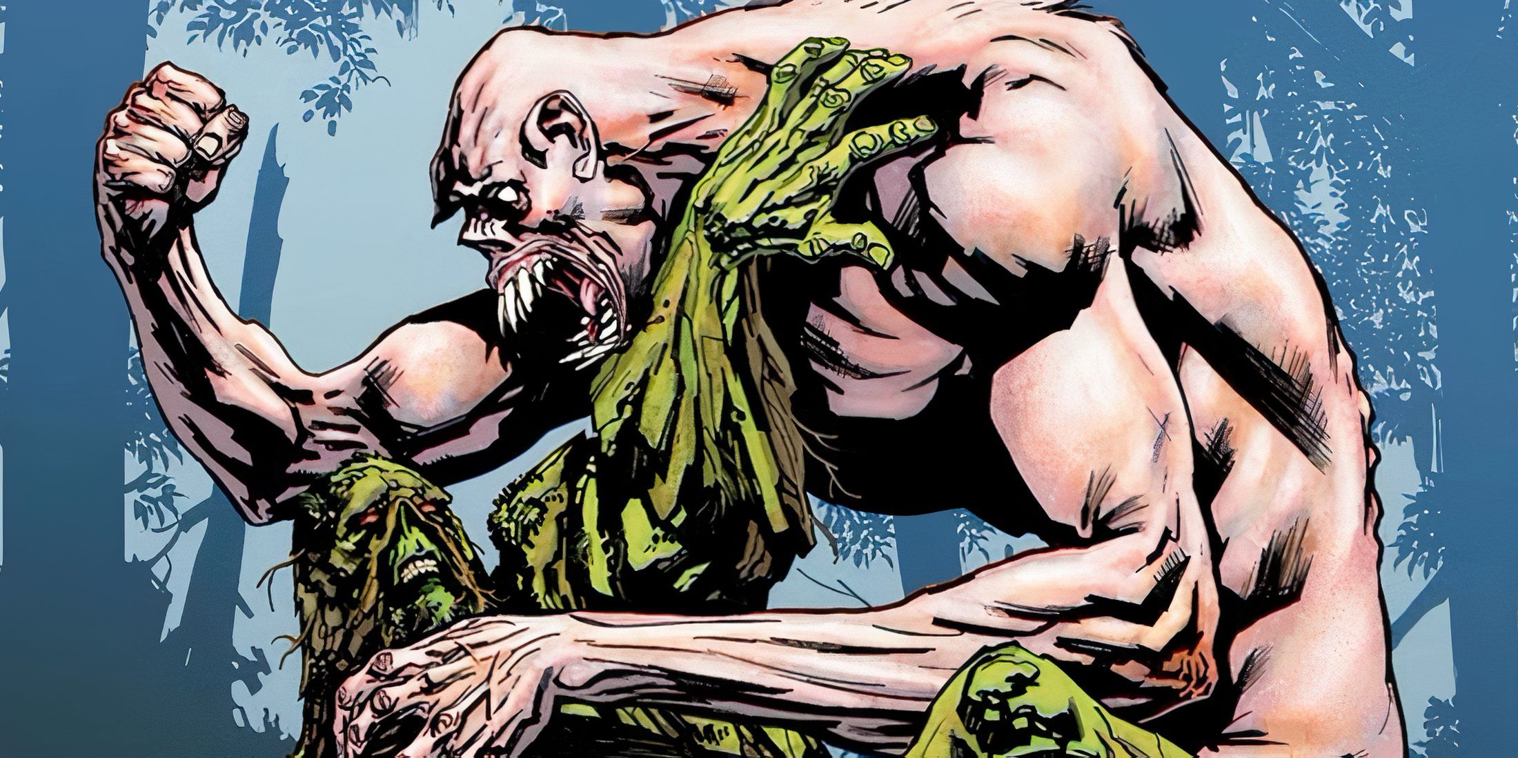 Anton Arcane fighting Swamp Thing