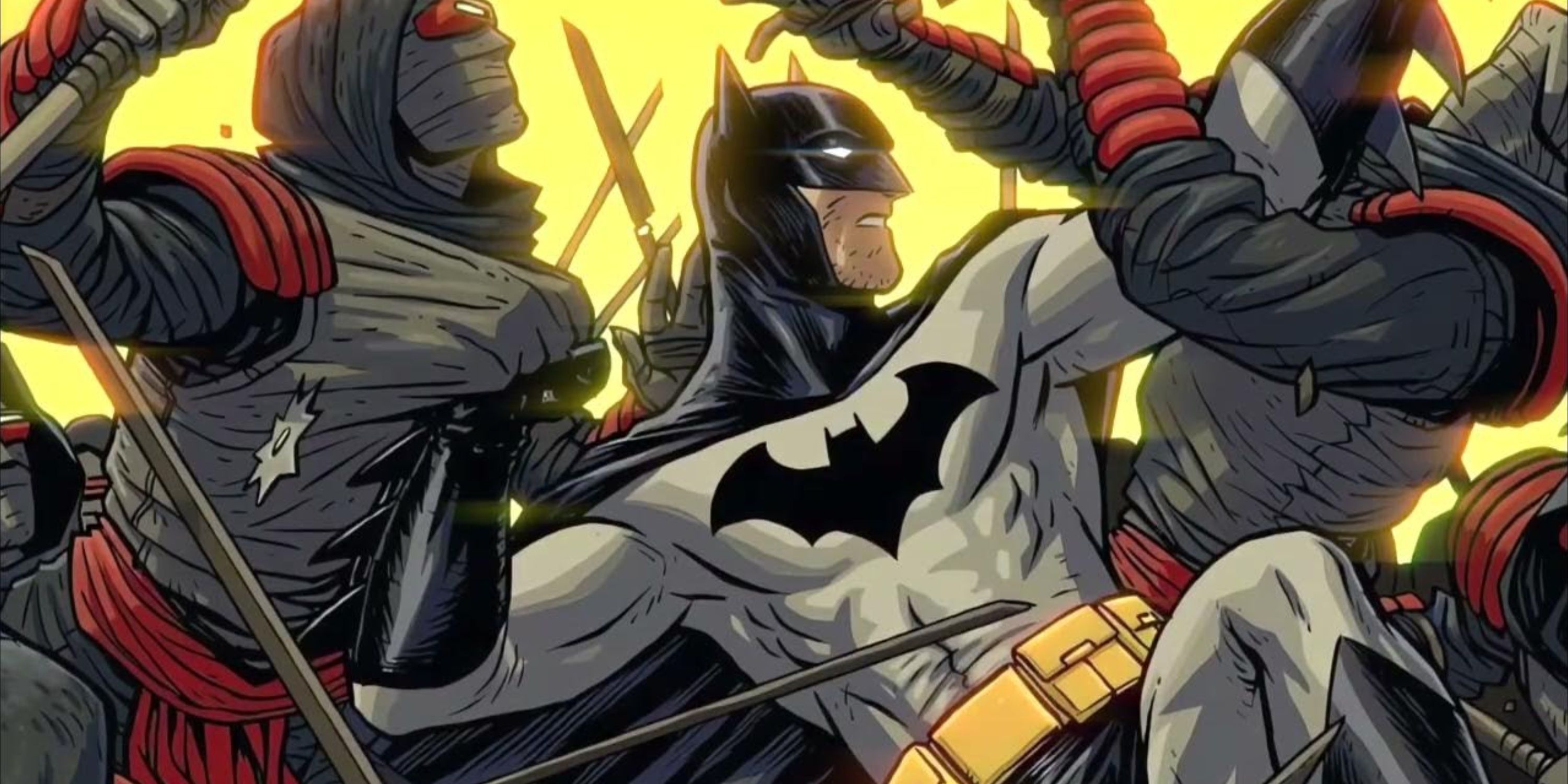 batman fights ninjas