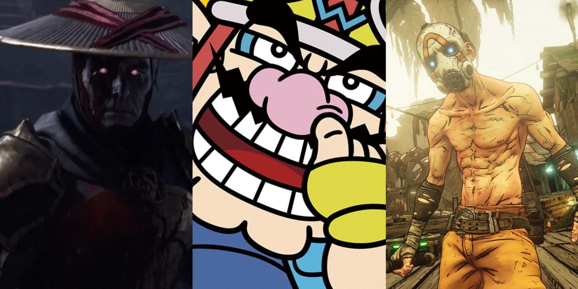 Dark Raiden, Wario picking his nose, and a Borderlands 2 Psycho