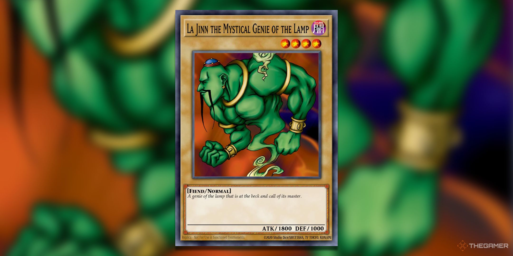 La Jinn The Mystical Genie Of The Lamp Yu-Gi-Oh! TCG Card Art.