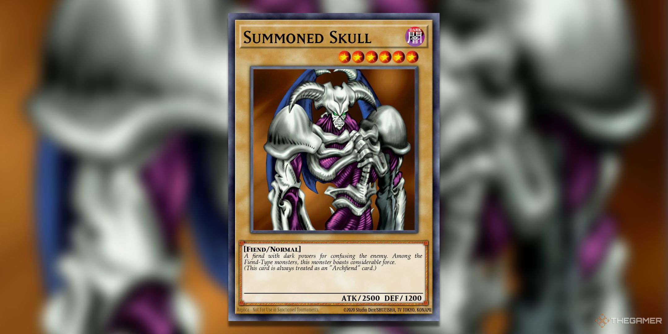 Summoned Skull Yu-Gi-Oh! TCG Card Art.