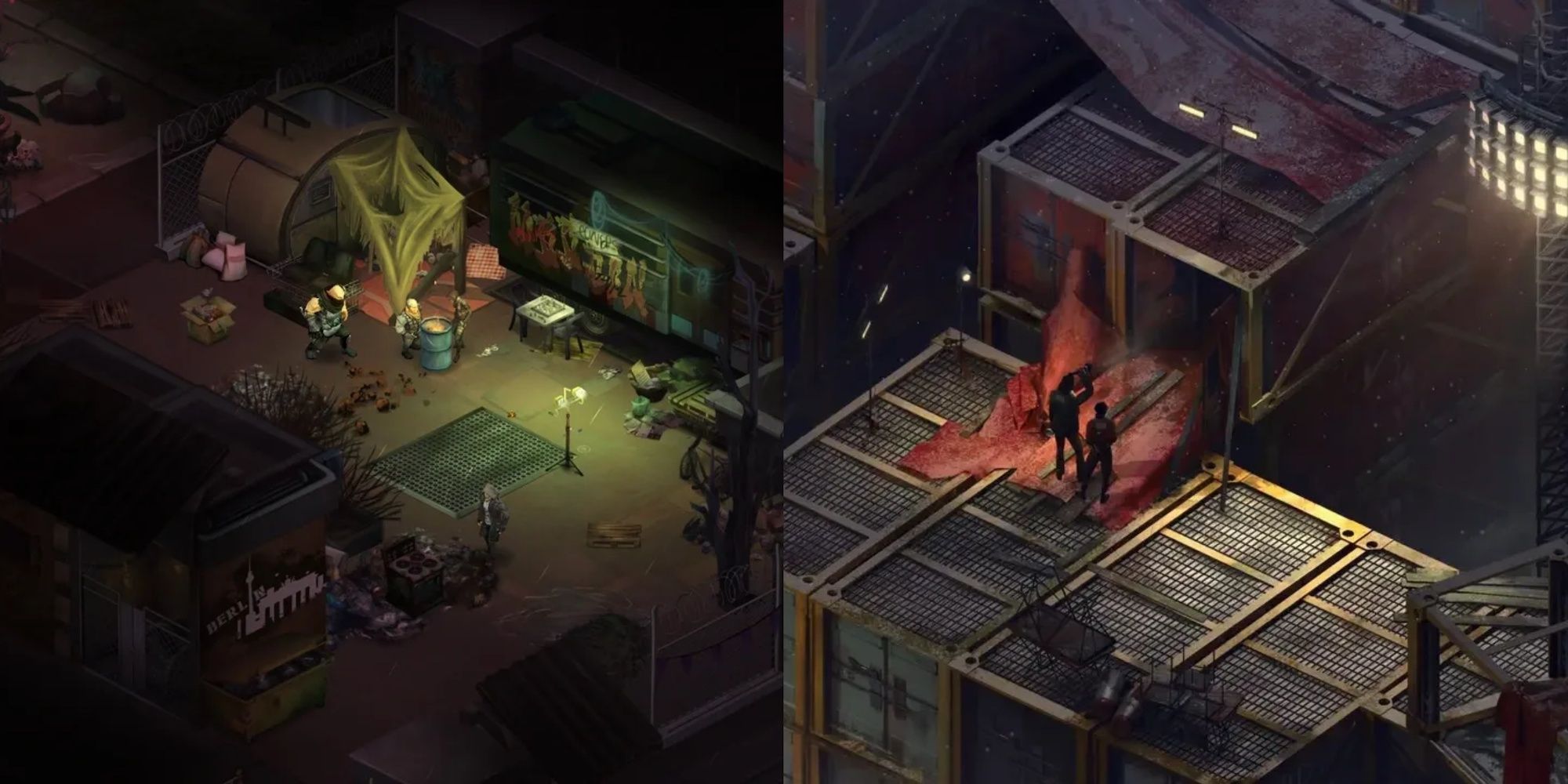 Shadowrun Dragonfall on the left, Disco Elysium on the right